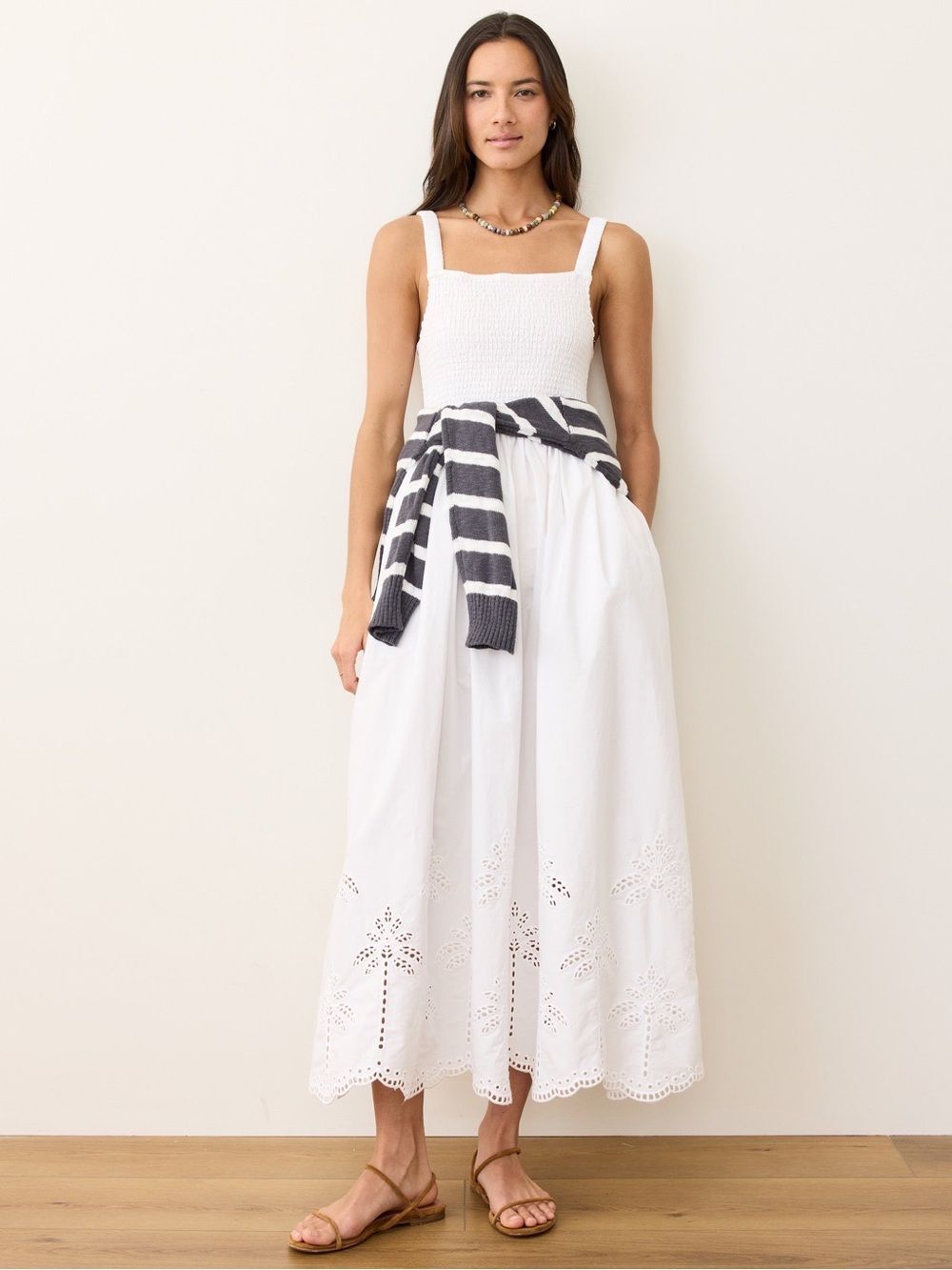 NWT Marine Layer Selene Eyelet Maxi Dress Women's Size Medium